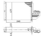 Радіатор грубки STARLINE BWA6172 BMW 3 Series 8390435, 64118390435