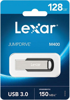 Pendrive Lexar JumpDrive M400 128GB USB 3.0 Black/Silver (7202025) - obraz 3