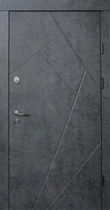 Входная дверь Qdoors Модель Флеш 850*2040мм Мрамор тёмный / бетон бежевый