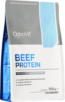 Protein OstroVit Beef Protein Truskawka 700 g (5903933910130) - obraz 1