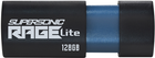 Флеш пам'ять Patriot Supersonic Rage Lite 128GB USB 3.2 Black/Blue (PEF128GRLB32U) - зображення 1