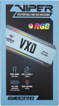 Зовнішня кишеня Patriot VXD M.2 PCIe RGB SSD Enclosure USB Type-C Silver (PV860UPRGM) - зображення 9