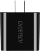 Ładowarka sieciowa Choetech US 3 x USB-C z cyfrowym wyświetlaczem 15 W Czarna (6971824972139) - obraz 3