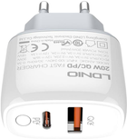 Мережевий зарядний пристрій Ldnio USB-C 20 W + кабель Lightning (A2424C Lightning) - зображення 5