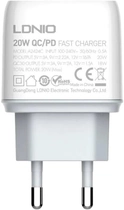 Ładowarka sieciowa Ldnio USB-C 20 W + Kabel USB-C (A2424C Type C) - obraz 1