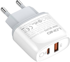 Мережевий зарядний пристрій Ldnio USB-C 20 W + кабель USB-C (A2424C Type-C) - зображення 3