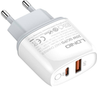 Мережевий зарядний пристрій Ldnio USB-C 20 W + кабель microUSB (A2424C Micro) - зображення 3