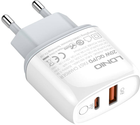 Ładowarka sieciowa Ldnio USB-C 20 W + Kabel USB-C - Lightning (A2424C Type C - lig) - obraz 3