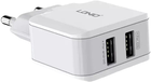 Мережевий зарядний пристрій Ldnio 2 x USB 12 W White (A2202 EU) - зображення 2