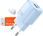 Ładowarka sieciowa Mcdodo GaN 33 W USB-C USB-A Niebieska (CH-0154) - obraz 2