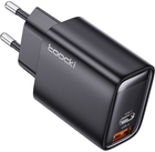 Мережевий зарядний пристрій Toocki USB + USB-C 35 W Black (TCT33-BLB01) - зображення 1