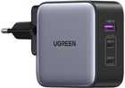 Ładowarka sieciowa Ugreen Nexode 2 x USB-C + USB 65 W (6941876221479) - obraz 1