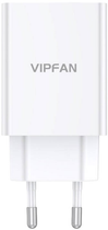 Ładowarka sieciowa Vipfan USB 18 W QC 3.0 + kabel Micro USB Biała (E03S-MK)