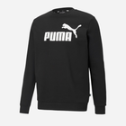 Bluza bez kaptura polarowa męska Puma Ess Big Logo Crew Fl 586678-01 XS Czarna (4063697319738) - obraz 4