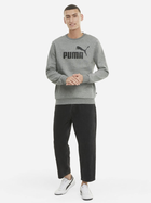 Bluza bez kaptura polarowa męska Puma Ess Big Logo Crew Fl 58667803 L Szara (4063697320352) - obraz 3