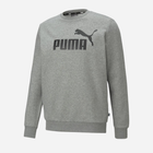 Bluza bez kaptura polarowa męska Puma Ess Big Logo Crew Fl 586678-03 2XS Szara (4063697320369) - obraz 4