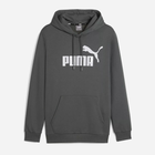 Худі утеплене чоловіче Puma Ess Big Logo Hoodie Fl (S) 58668769 2XL Темно-сіре (4099686945107) - зображення 1