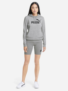 Bluza z kapturem damska Puma Ess Logo Hoodie Tr 58679104 S Szara (4063697203228) - obraz 3