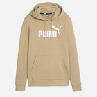 Bluza z kapturem damska Puma Ess Logo Hoodie Tr (S) 58679783 L Beżowa (4099685876419)