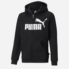 Młodzieżowa bluza rozpinana chłopięca Puma Ess Big Logo Fz Hoodie Tr B 586968-01 134-140 cm Czarna (4063697294547)