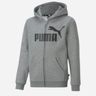 Dziecięca bluza rozpinana dla chłopca Puma Ess Big Logo Fz Hoodie Tr B 586968-03 104 cm Szara (4063697293625) - obraz 1