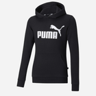 Dziewczęca bluza z kapturem Puma Ess Logo Hoodie Tr G 58703001 128 cm Czarna (4063697161054) - obraz 1