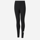 Młodzieżowe legginsy sportowe dla dziewczynki Puma Ess Logo Leggings G 58703501 164 cm Czarne (4063697162327) - obraz 1