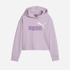 Дитяче худі для дівчинки Puma Ess+ 2Color Logo Short Length Hoodie Tr 68099360 122-128 см Рожеве (4099686764128)