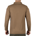 Футболка Поло тактична з довгим рукавом Sturm Mil-Tec Tactical Long Sleeve Polo Shirt Quick Dry DARK COYOTE L (10962019) - изображение 2