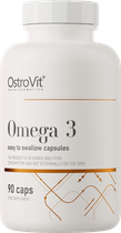 Suplement diety OstroVit Omega 3 Łatwe do połknięcia 90 kapsułek (5903933906348) - obraz 1