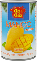 Манго Слайс в сиропе Chef`s Choice 420 г (093856996795)