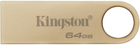 Флеш пам'ять USB Kingston DataTraveler 64GB USB 3.2 Gold (DTSE9G3/64GB) - зображення 1