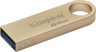 Флеш пам'ять USB Kingston DataTraveler 64GB USB 3.2 Gold (DTSE9G3/64GB) - зображення 2