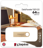 Флеш пам'ять USB Kingston DataTraveler 64GB USB 3.2 Gold (DTSE9G3/64GB) - зображення 5