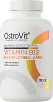 Харчова добавка OstroVit Vitamin B12 Methylcobalamin 200 таблеток (5903933902616) - зображення 1