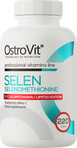 Харчова добавка OstroVit Selen Selenomethionine Limited Edition 220 таблеток (5903933902302) - зображення 1
