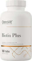Харчова добавка OstroVit Biotin Plus 100 таблеток (5903246225075) - зображення 1