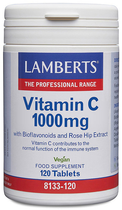 Вітамін C Lamberts з біофлавоноїдами 1000 Мг 120 пігулок (5055148414078) - зображення 1