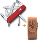 Комплект Victorinox Нож Hiker Red 1.4613 + Чехол для ножа универсальный на липучке + Фонарь - изображение 15