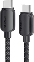 Кабель ESSAGER Breeze USB Cable Type C to Type C 2 м 100W Black (EXCTT1-WLA01-P)