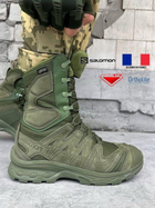 Зимние Берцы Salomon Quest 4D Forces High GTX oliva 42