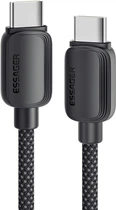 Кабель ESSAGER Breeze USB Cable Type C to Type C 3 м 100W Black (EXCTT1-WLC01-P)
