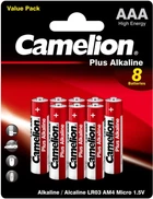 Батарейка Camelion LR03-BP(5+3) Plus Alkaline 1x(5+3) шт (0849198007435)