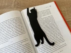 Закладка для книг Vestav Кот играет Черный