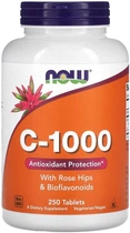 Вітамін С NOW C-1000 with rose hips & bioflavonoids 250 таб