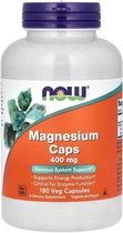 Магний NOW Magnesium Caps 400 mg 180 капс