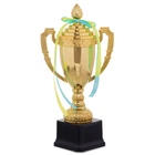 Кубок спортивный с ручками и крышкой приз спортивный SP-Sport Heroe 897C высота 30 см Gold