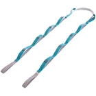 Лента для растяжки Record Stretch Strap My Fit 3092 12 петель голубой-серый