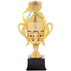 Кубок спортивный с ручками и крышкой приз спортивный SP-Sport Heroe 866A высота 32,5 см Gold