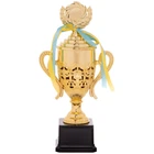Кубок спортивный с ручками и крышкой приз спортивный SP-Sport Heroe 866B высота 30 см Gold